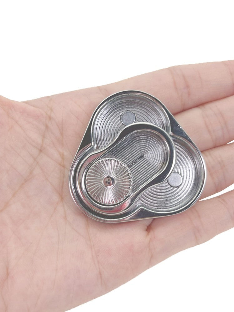 Tri Magnetic Metal Push Fidget Toy